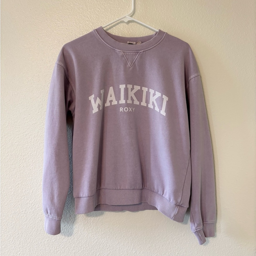 Roxy Women’s Waikiki Lavender Crewneck Sweater